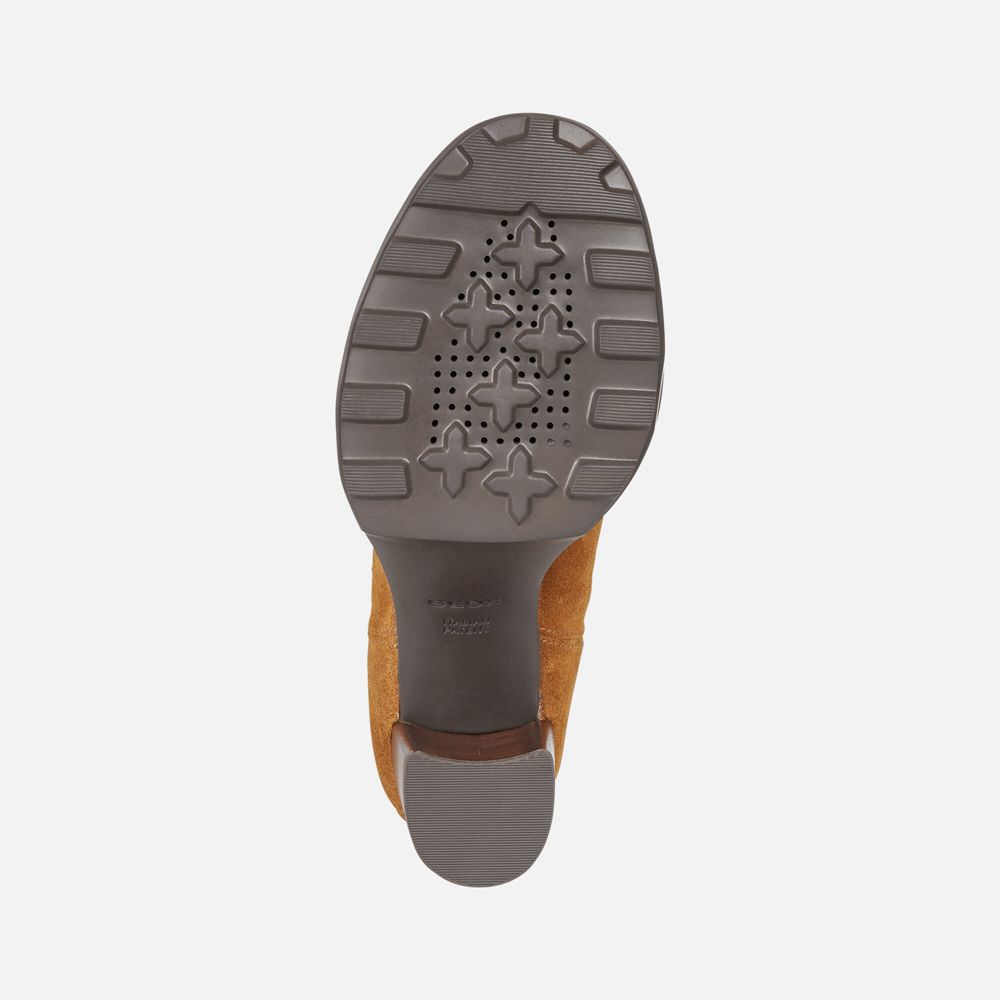 Geox Bayan Ankle Bot Kahverengi - Salice Uzun - HQE-758609